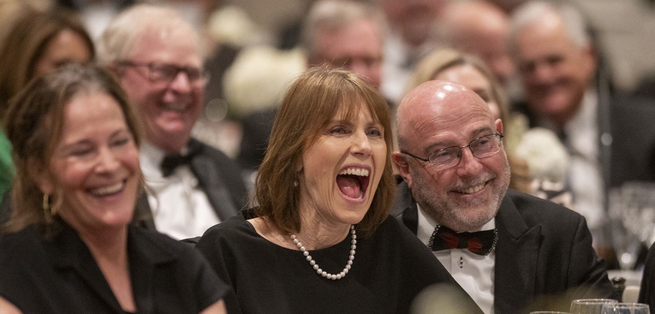 Guests laughing at the 2026 St. Mary’s Celebration of Courageous Leaders Gala. (Photo Credit: Wingate Downs)