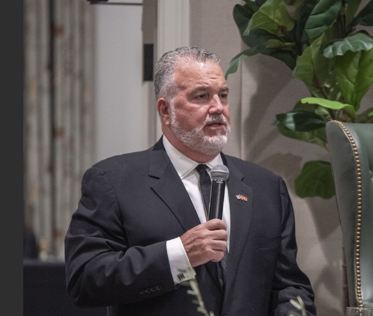A speaker sharing a heartfelt story at the 2026 St. Mary’s Celebration of Courageous Leaders Gala. (Photo Credit: Wingate Downs)
