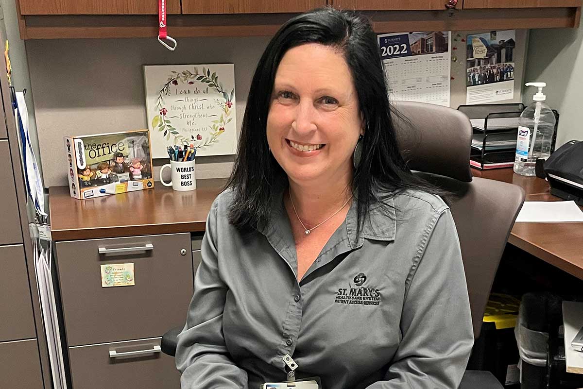 Rhonda Garrison helps patients every day, even though she is not at the bedside.